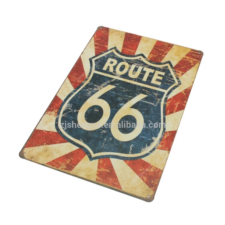
Hot selling vintage embossed promotional round shape metal tin sign 