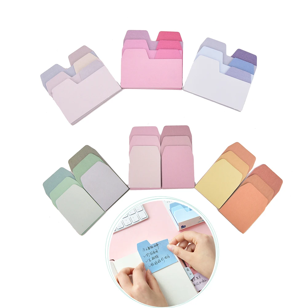 

Memo Pads Sticky Notes Kawaii Cute Colorful Paper Daily Scrapbooking Stickers Office School Stationery Bookmark 1 Set