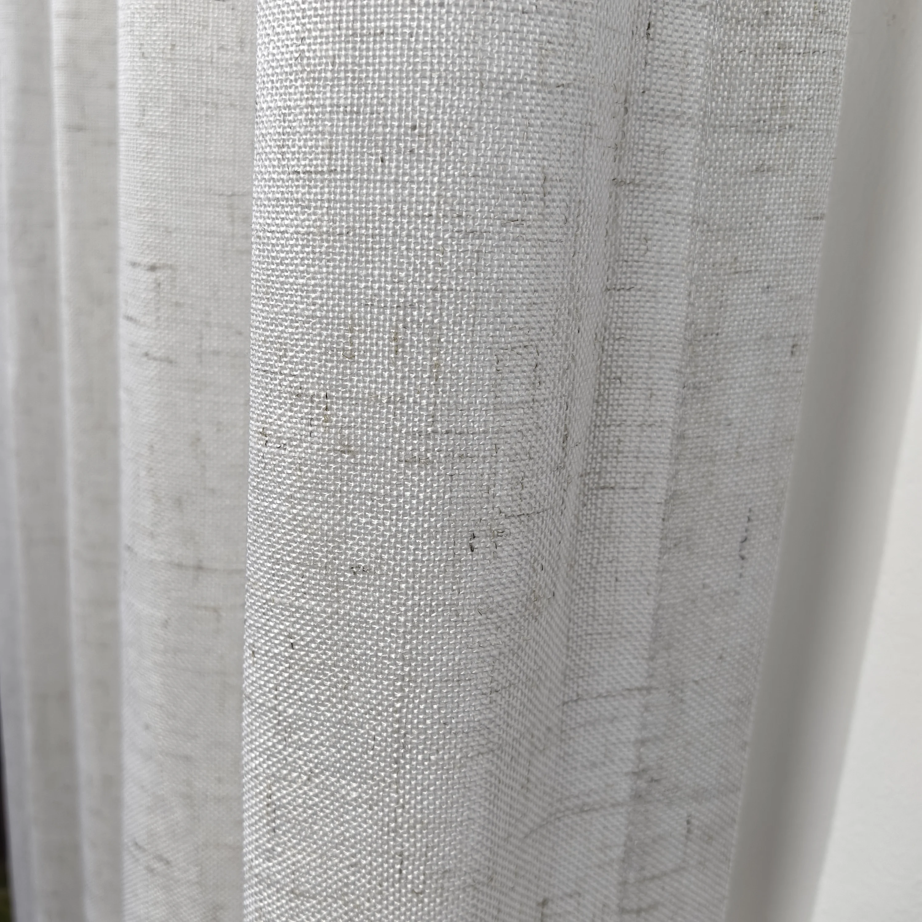 Good Quality New Arrivals Colorful Linens Custom Section Color Linen Blend Thin Curtain