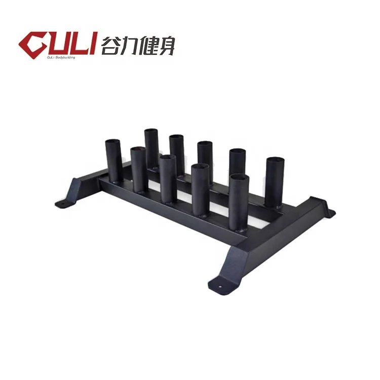 

Guli Fitness Vertical Barbell Rack OEM ODM Gym Equipment Wall Mounted 10 PCS 2 Inch OB86/72/47 Bar Stand Storage Rack, Black or customized