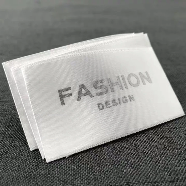 

High density custom logo suit clothing woven label tag neck label patch for garment, Custom color