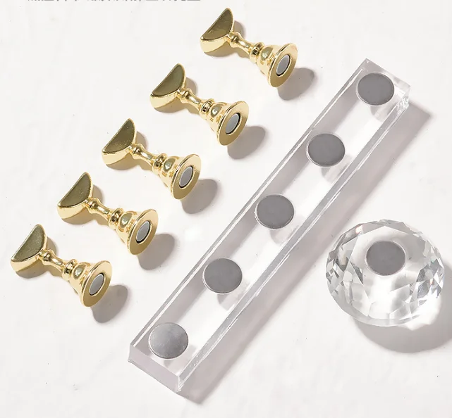 

Acrylic Nail Display Stand Nail Tip Practice Stand Magnetic Practice Holder Fingernail DIY Nail Art Stand, As image show
