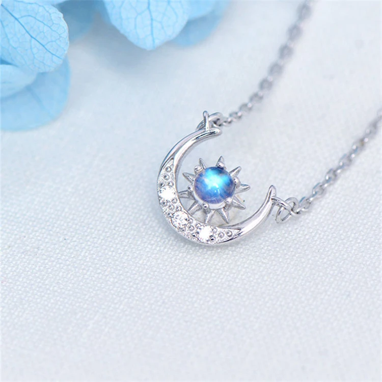 

Shopify Vintage designer jewelry sterling silver moon stone necklace
