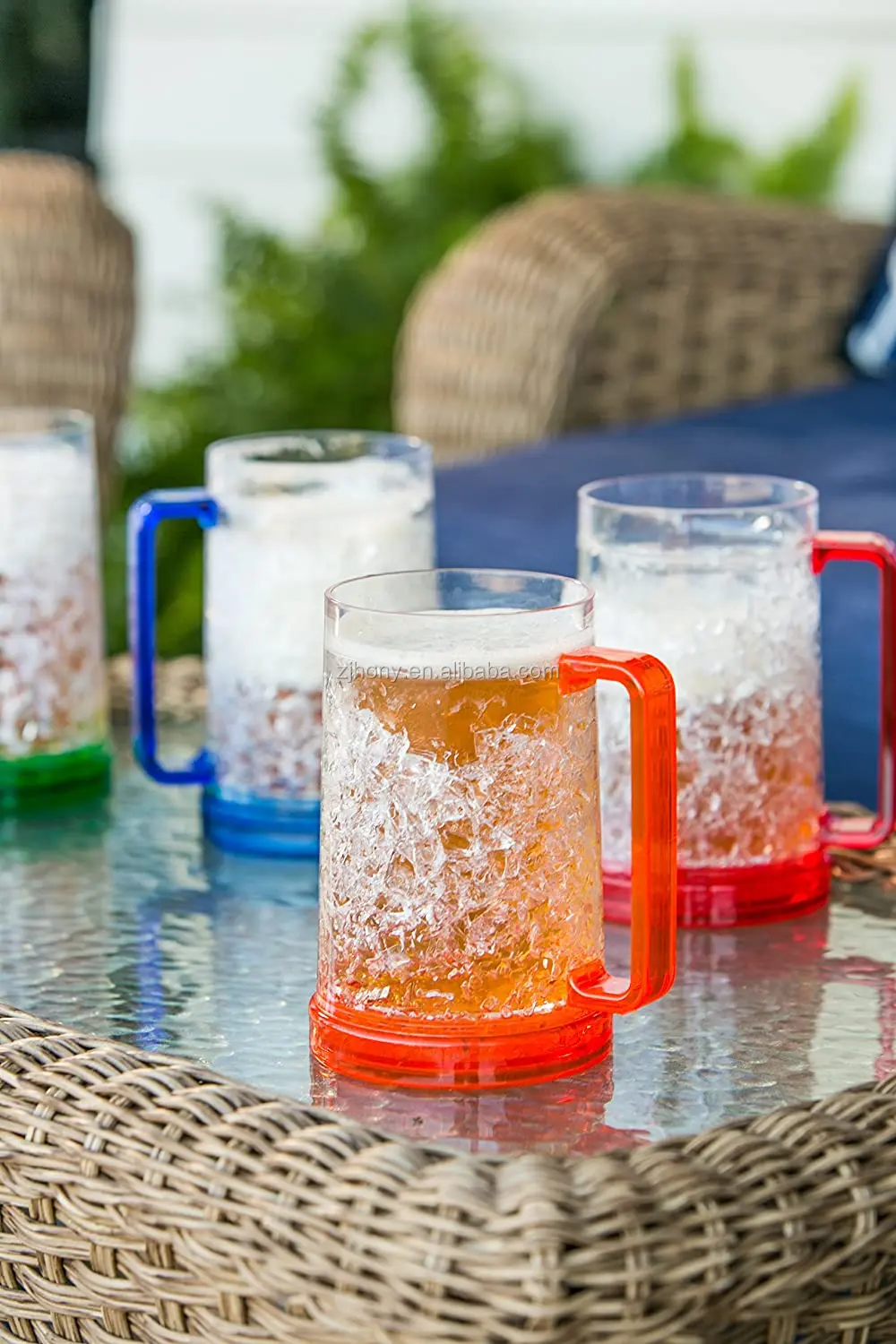 Beer Mugs For Freezer, Beer Mug, Double Walled Freezer Mugs With Gel, Set  Of 2