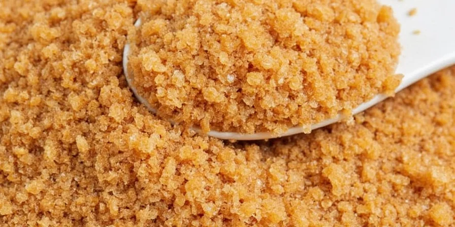 Muffin topped with turbinado sugar