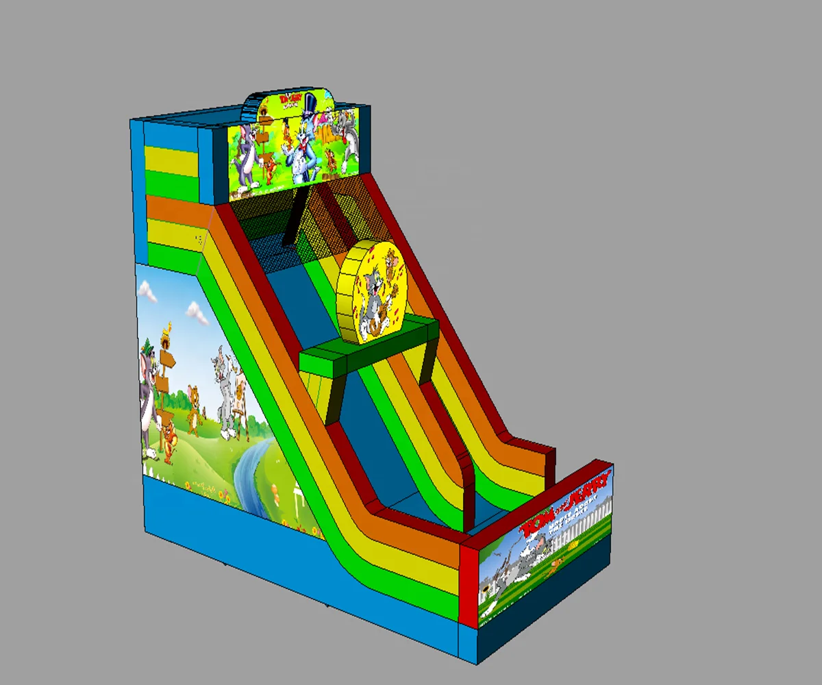 

Commercial custom size inflatable land slide water slide for sale, Multi-color or customized color