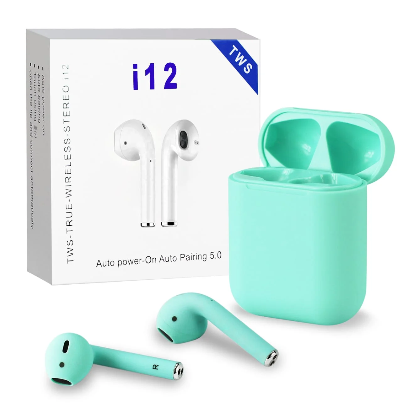 

TWS bt5.0 mini earphone headphones hifi tws wireless headset earbuds I12