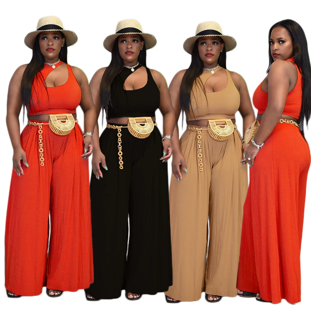 

Foma GT9932 Casual loose solid color 2 piece pants set loungewear sets for women fashion 2021 clothing