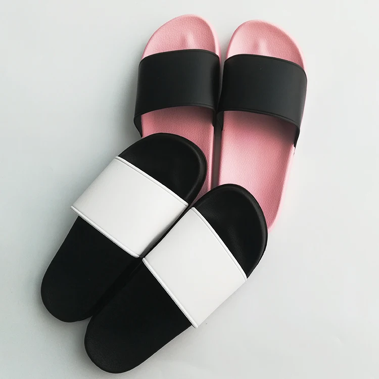initials insignia cutout leather slides