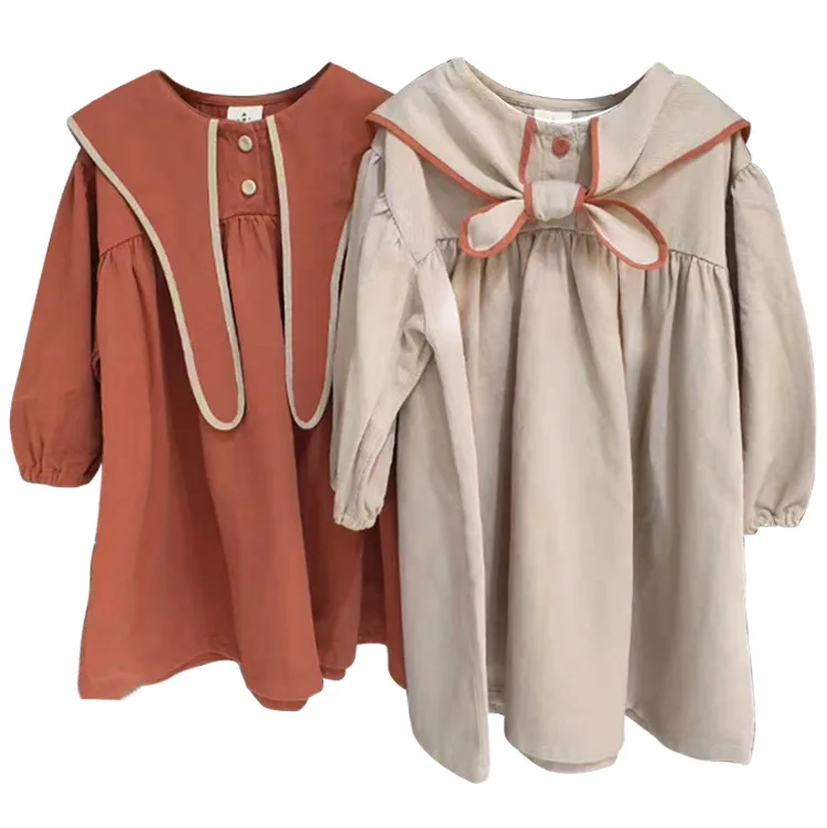 

new ins popular girls cotton princess dress girl long sleeve cute dress
