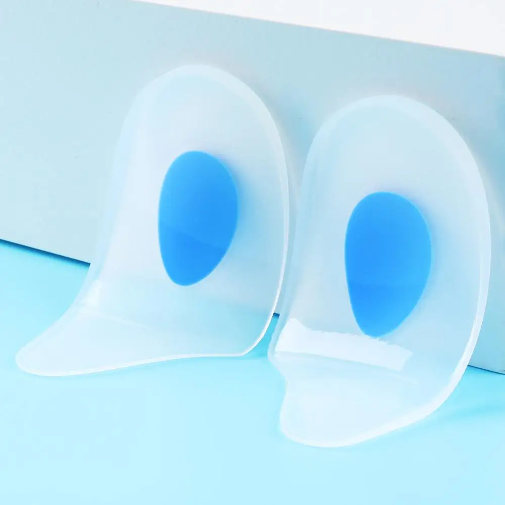 

Bangnisole Soft Comfortable Anti Slip Relieve Sore Heel Pain Bone Spur Heel Cushion Silicone Gel Heel Pads, White