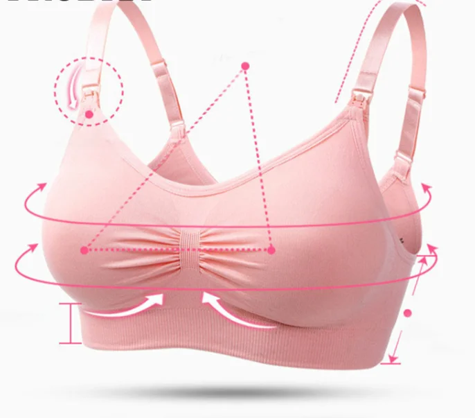 

LI duo Pumping bra adjustable breast pumps holding seamless hands free nursing bra wireless maternity bra for women