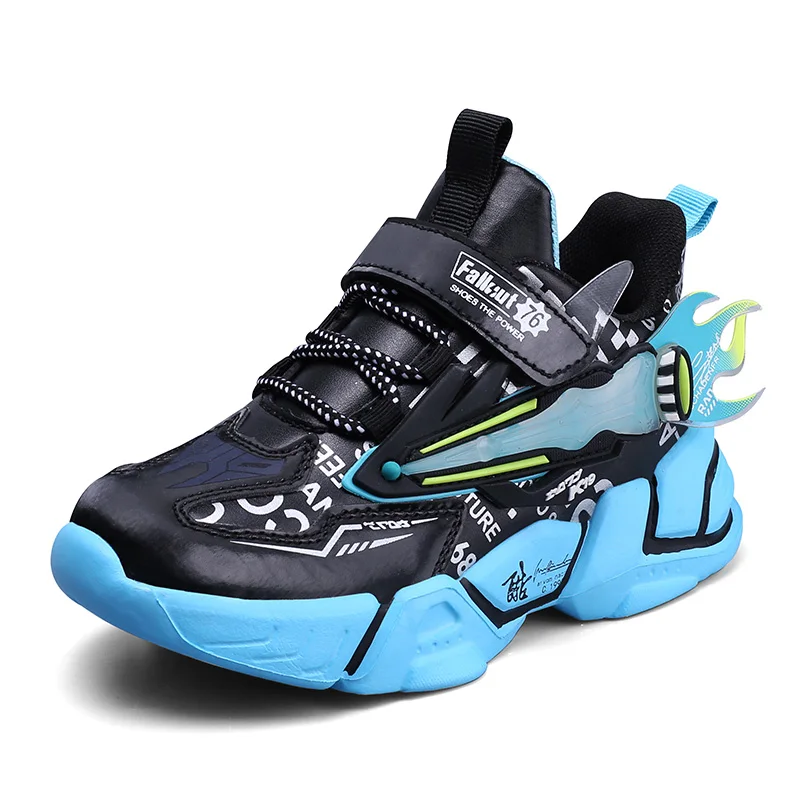 

New Kids Casual Shoes lace up Children's Tennis Breathable sports running shoes, As photos