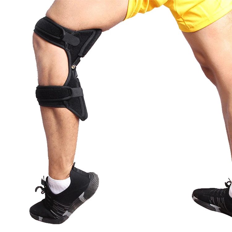 

Power Knee Brace Joint Support Stabilizer Protective Gear Knee brace with Powerful Springs knee pads, Black