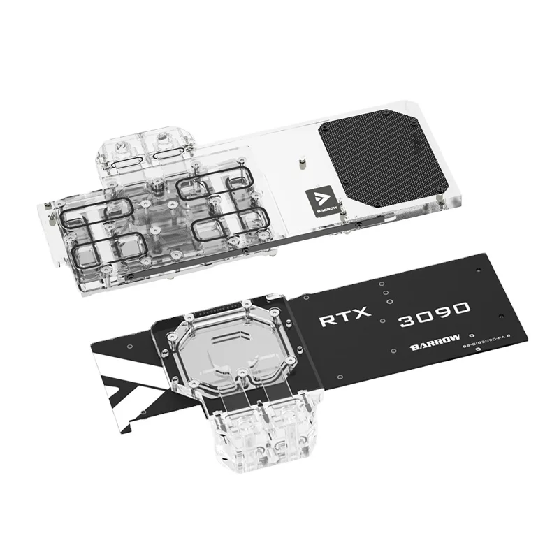 

BARROW GPU Active Backplate Block For GIGABYTE RTX 3090 GAMING OC/ 3080 EAGLE/VISION OC,PCB Backside Memory(VRAM) VGA Coole, Transparent