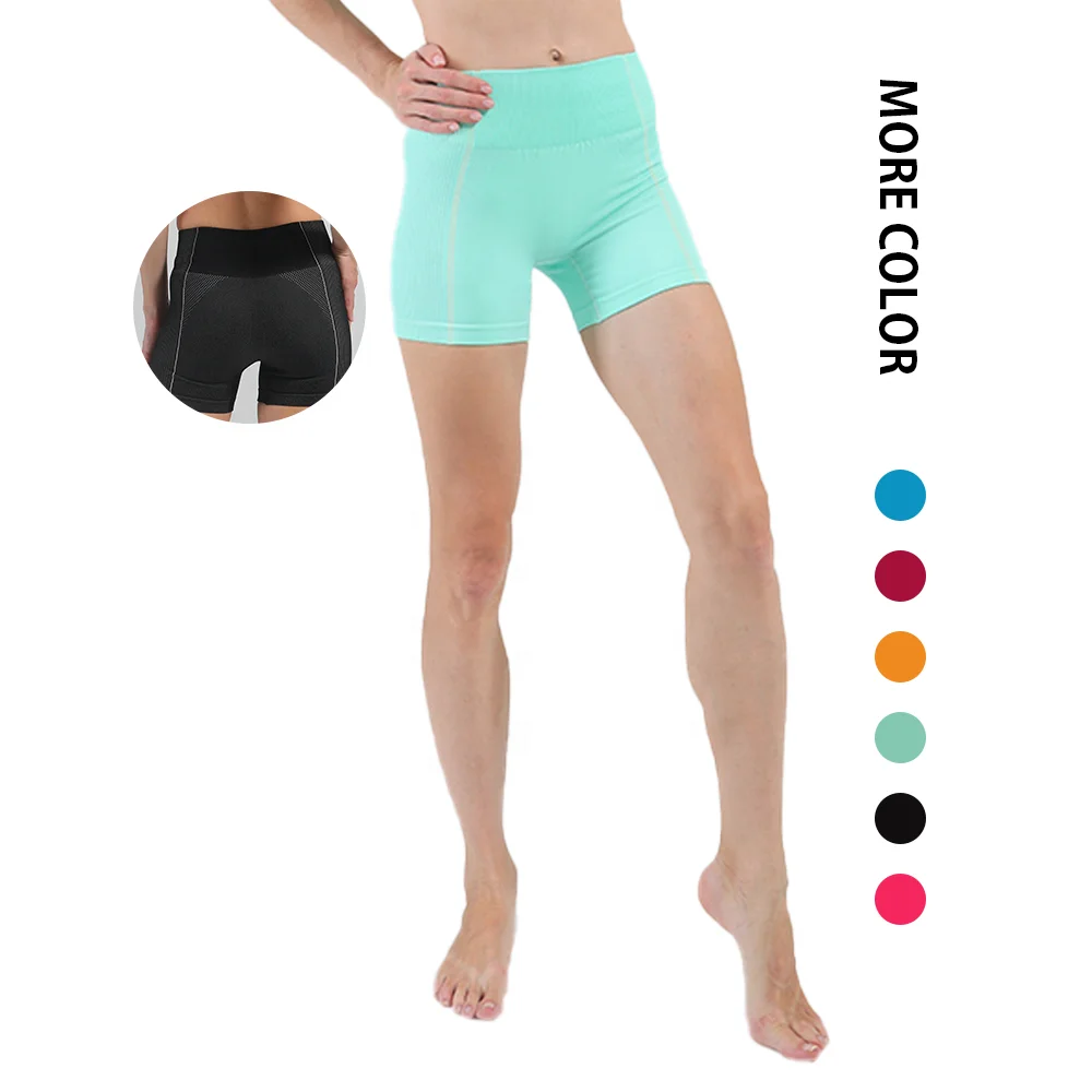 

New gym shorts women sports wear gym stretch women seamless yoga fitness shorts yoga pants, Customized colors