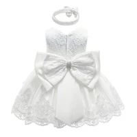 

Flower Girls Lace Wedding Dress Baby Girls Christening Cake princess Dresses for Party Occasion Kids Baby Birthday Dress