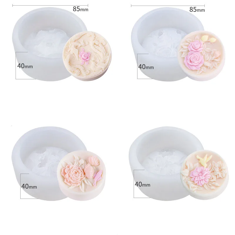 

GC moldes jabon Rose Liquid Silicone soap mold Handmade Soap Soap Home DIY Baking Dessert Snowskin Mooncake mold, Customized color