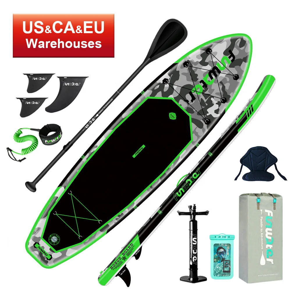 

FUNWATER SUP Drop shipping sup premium inflatable stand up paddle board surf accessories best surfboard for unisex