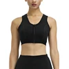 Pure Color Accelerate Fat Burning Lining Mesh Cloth Plus Size Neoprene Bra For Women