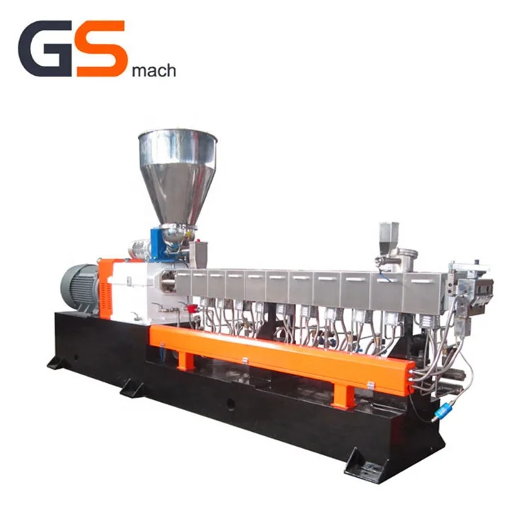 
Corn starch Biodegradable Plastic Granles Pellets Twin Screw Extruder Making Machinery 