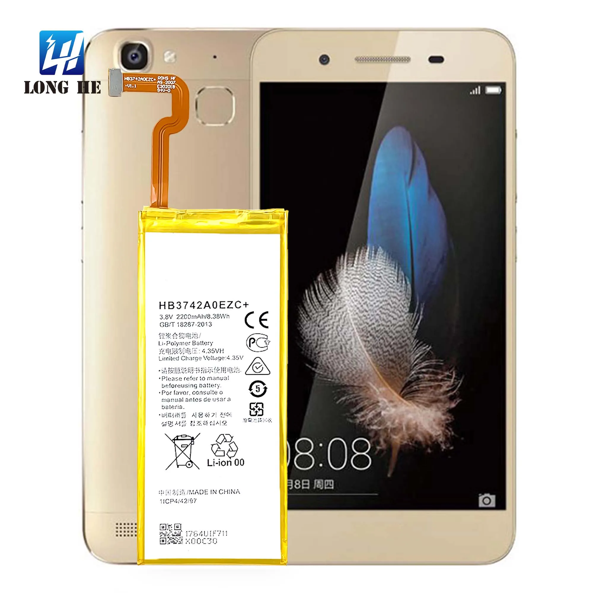

OEM HB3742A0EZC+ GR3 2015 2016 P8 Lite mobile phone Battery for Huawei Enjoy 5s TAG-AL00 TL00 L22 L01 L13 L23