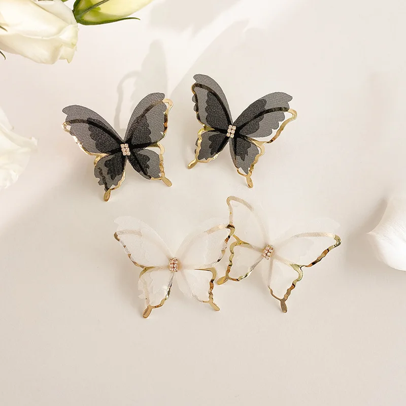 

fashion trendy stud monarch butterfly earrings