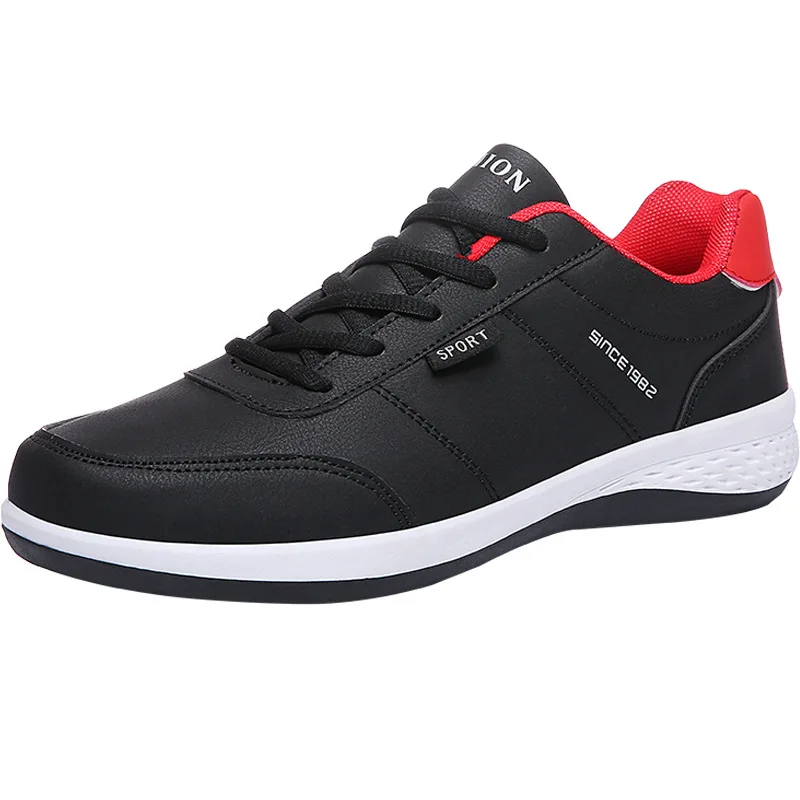 

Casual men's shoes PU leather casual shoes men's canvas shoes, 3 colors