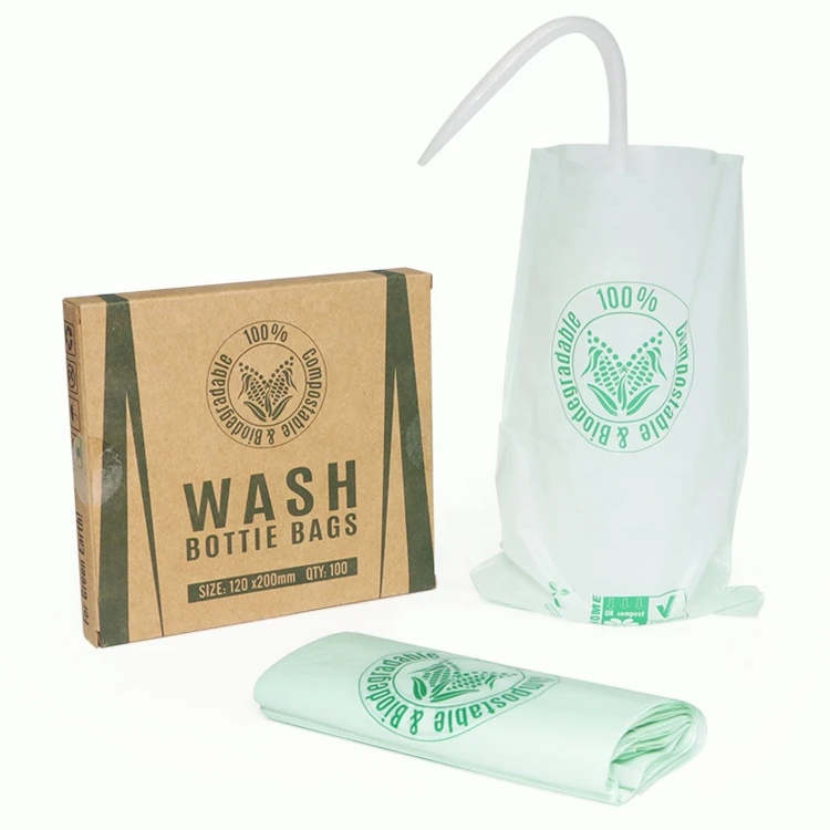 

Eco-Friendly Disposable Green Tattoo Wash Bottle Bags Squeeze Bottle Covers