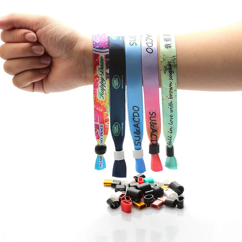 

New arrival factory Cheap Festival Polyester wristband with custom logo Hot sale wholesale Wristbands for event