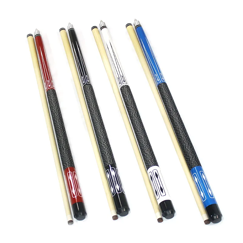 

13mm Tip Thread Linen Butt Billiard Pool Cue American Nine-ball Ball Arm Billiard Stick, Colorful