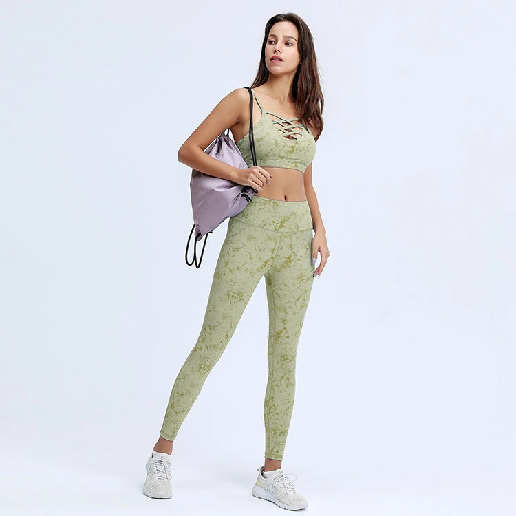 

Sportswear Fitness Clothing Suit Gym Yoga Wear Workout Yoga Set Women Sport Outfit Woman Sports Suits Tie Dye Yoga Set