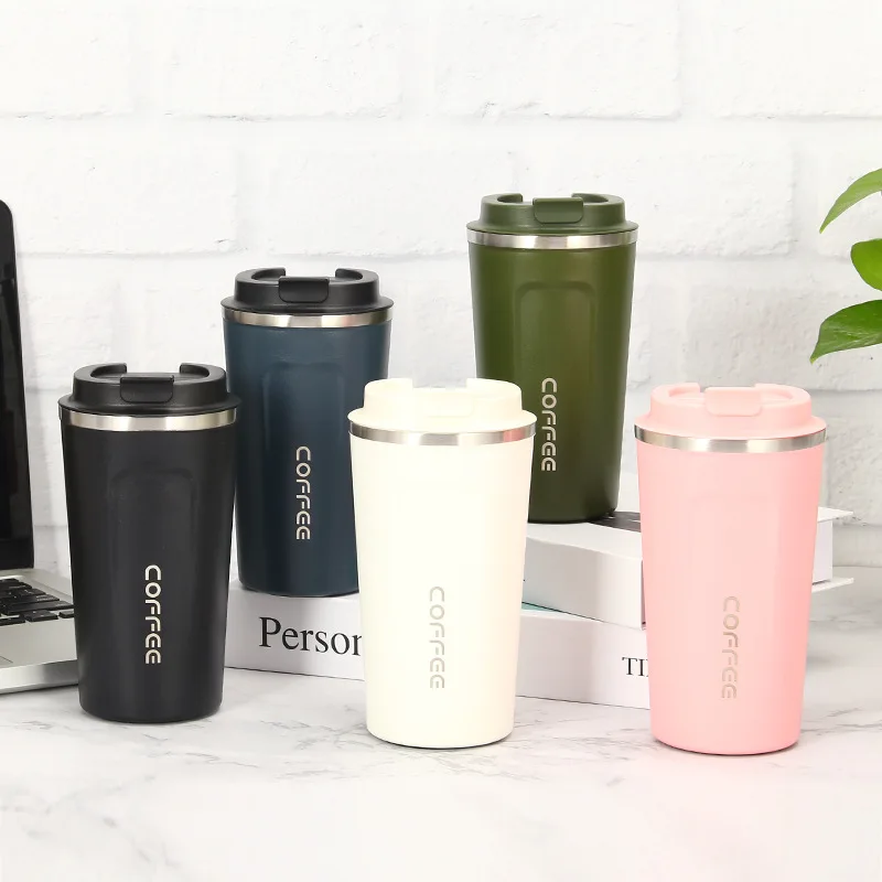 

Wholesale 350ml 500ml portable stainless steel water bottle tumbler double wall vacuum insulated car coffee travel mug, Based pantone color number