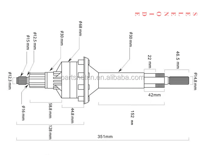 Mabe Washer Clutch/mabe Washing Machine Transmission Float Axial