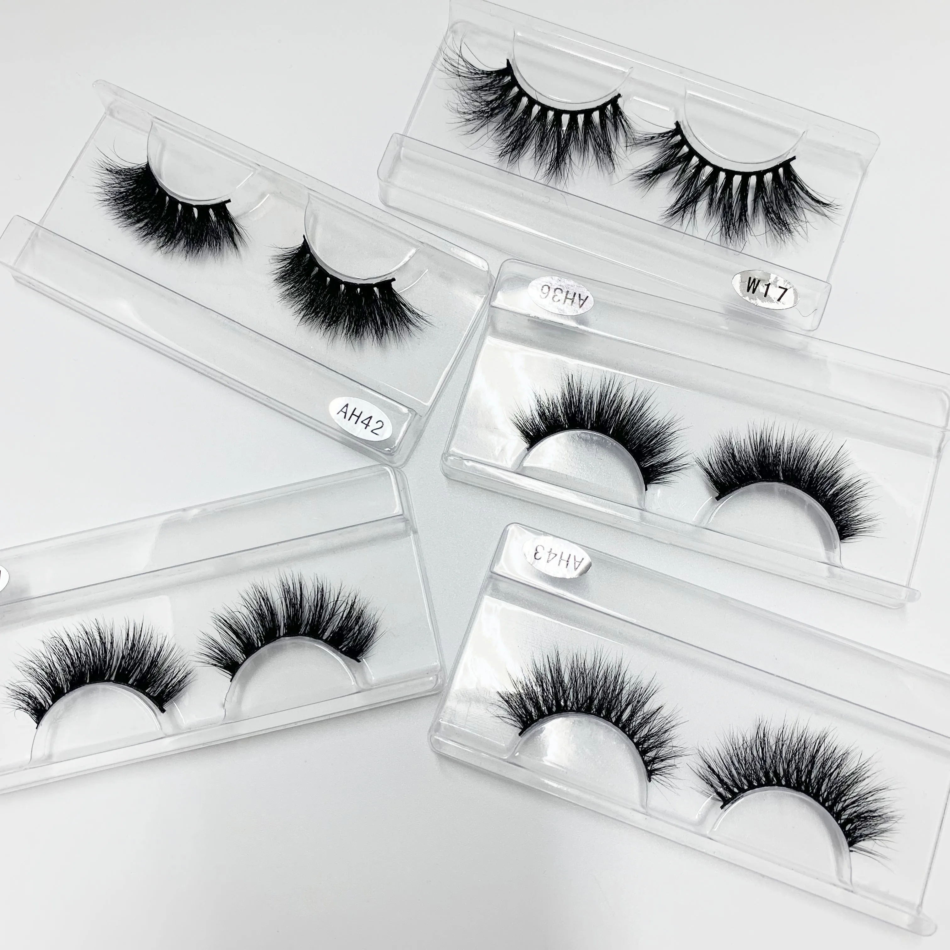 

Free shipping 5 Pairs Handmade Eyelashes 3D Soft Mink False Lashes Natural Long Makeup Fake EyeLashes Extension Tool, Natural black