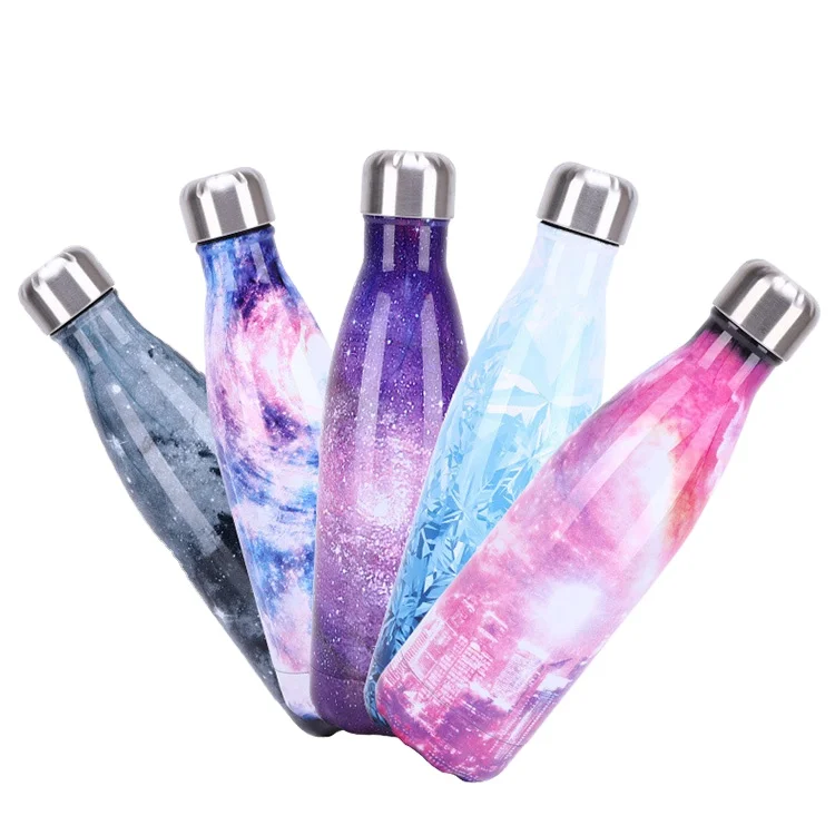 

304 stainless steel food grade Double Wall Vacuum Insulated sublimation high quality drinking stainless steel water bottle, Solid color