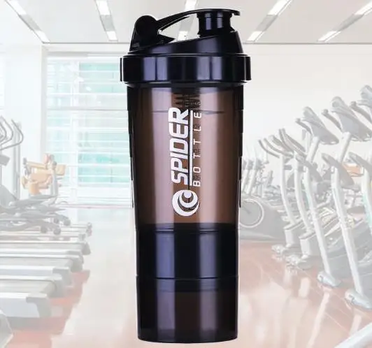 

Eco friendly personalized recycled 900ml bpa free custom logo wholesale custom gym plastic protein shaker water bottle, Transparent / black