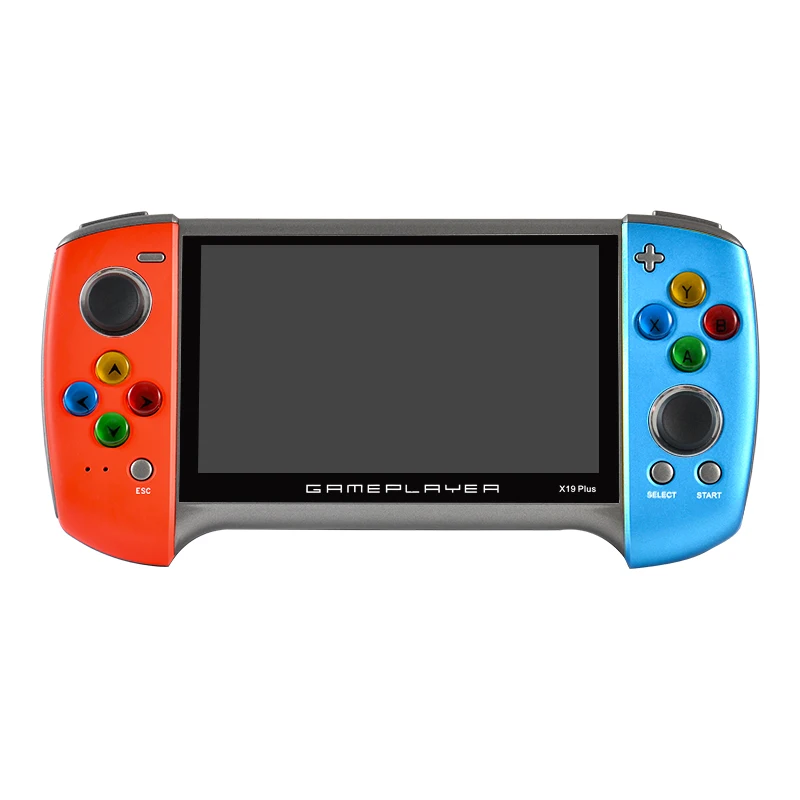 

New Arrival X29 plus Portable Retro Video Game Console Built in 8GB 5.1'' Game Player, Red yellow blue
