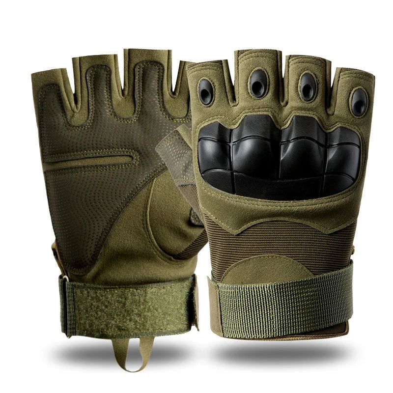 

Hard Knuckles Leather Assault Fitness Shooting Police Army Military Tactical Hand Gloves, Black,od ,tan ,camo or customerized