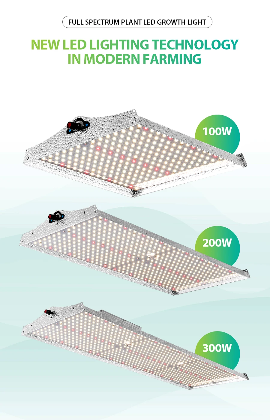 100w Led Grow Lights Full Spectrum High Ppfd For Indoor Plants 2ftx2ft