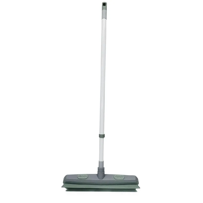 Multifunction Telescopic Handle Broom With Squeegee Made From Natural