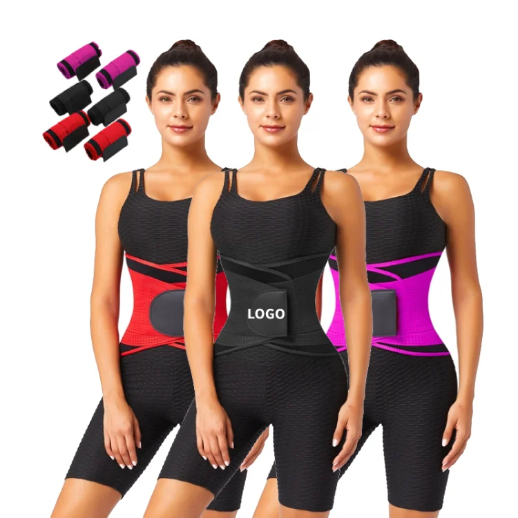 

2021 wholesale custom tummy control sport sweat neoprene slimming belt women waist trimmer Trainer belt, 8 color