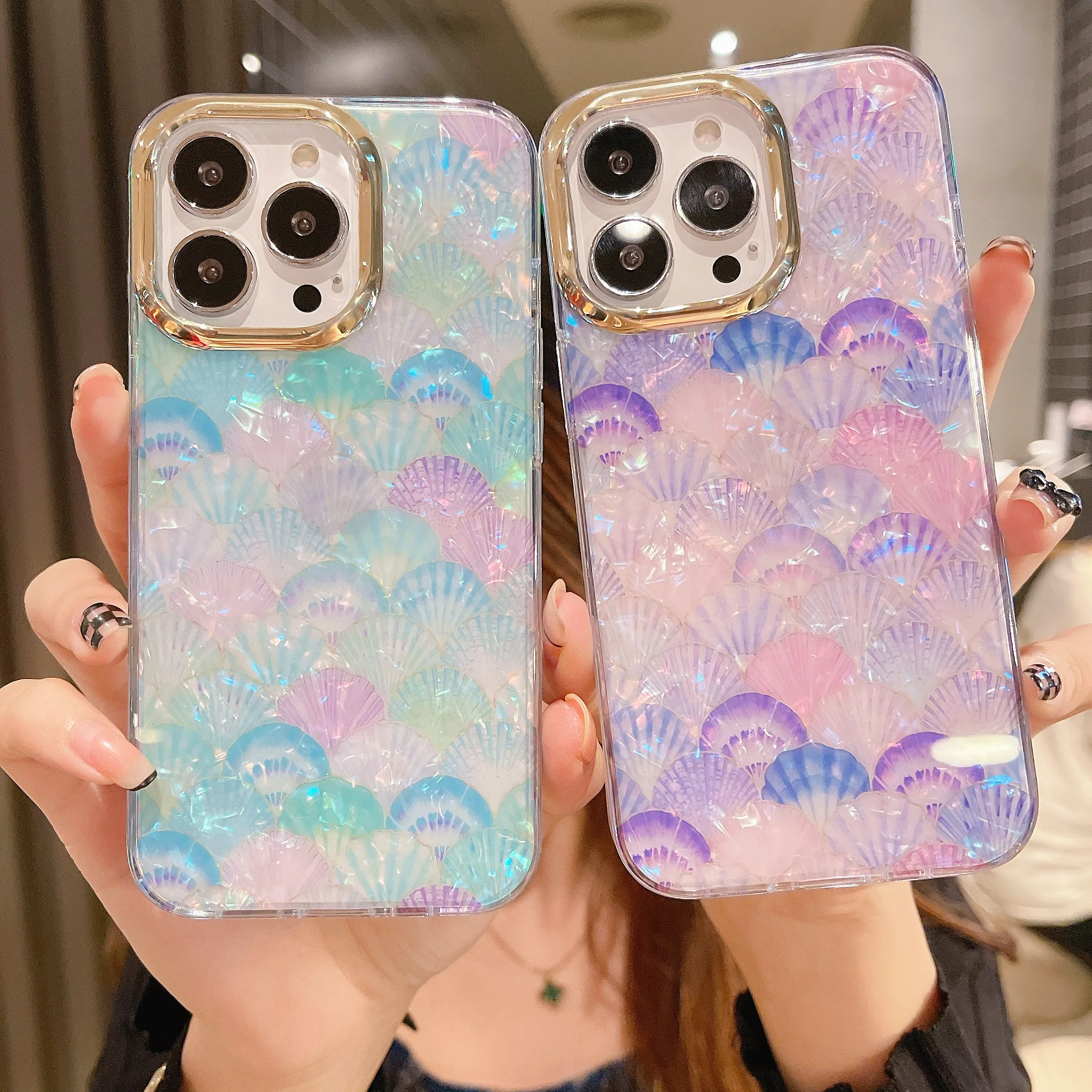 

IMD Printed Gold Luxury Cell Phone Cover For iPhone 11 12 13 Diamond bling Phone Case for iphone 13 pro max, 16 colors