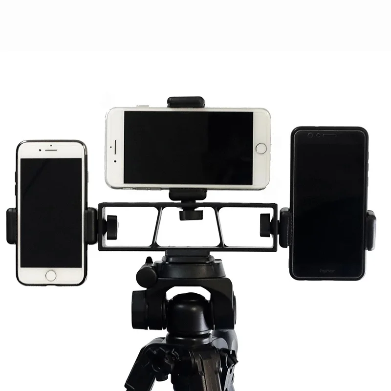 

Stabilizer Three Mobile Phone Holder Live Streaming Equipment Mount Adapter Bracket, Black