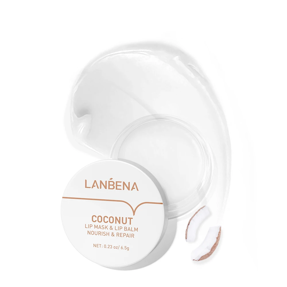 

LANBENA organic coconut pink lip gels mask sheet nourishing