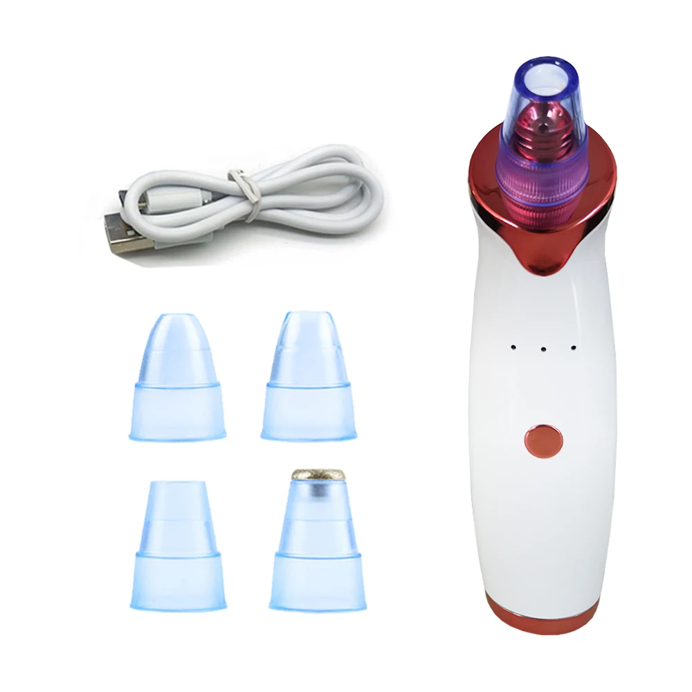 

Hot selling popular portable vacuum suction pore cleaner blackhead remover device for personal skin care, Pink ,black,white