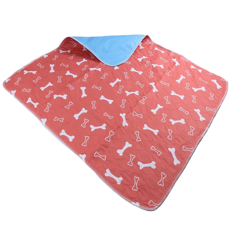 

Wholesale Reusable Puppy Training Pads Washable Pee Pad For Dogs, Brown with printing