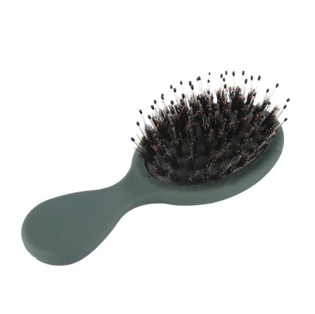 

Wholesale 2021 hot product hair comb mini portable Scalp Massage Comb wave and detangling Hair Brush For Men And Women, Black, scarlet, dark green, milk tea color, bean paste purple