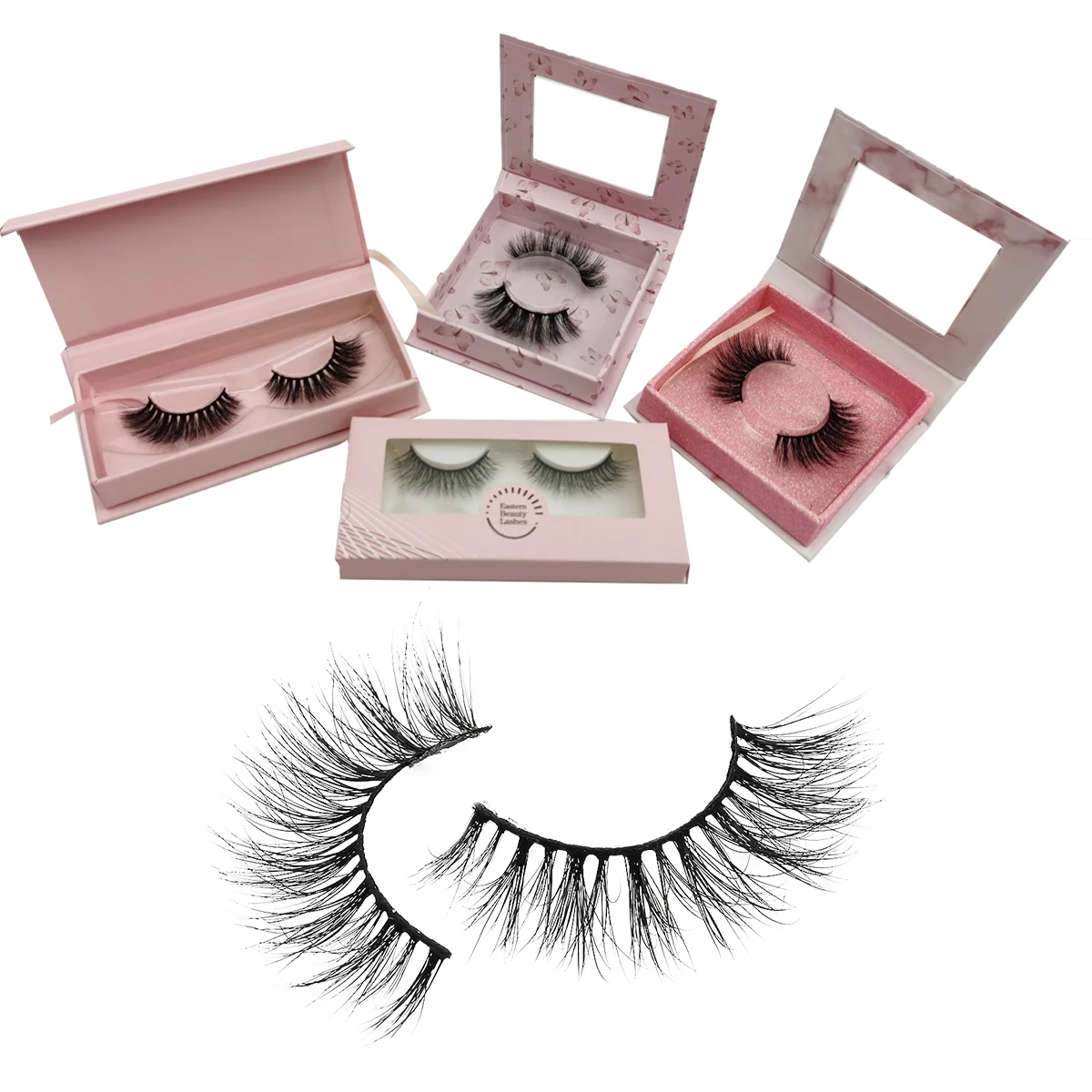 

Eastern Beauty lash manufacturer 3d false eyelashes faux mink lashes with custom private label packaging