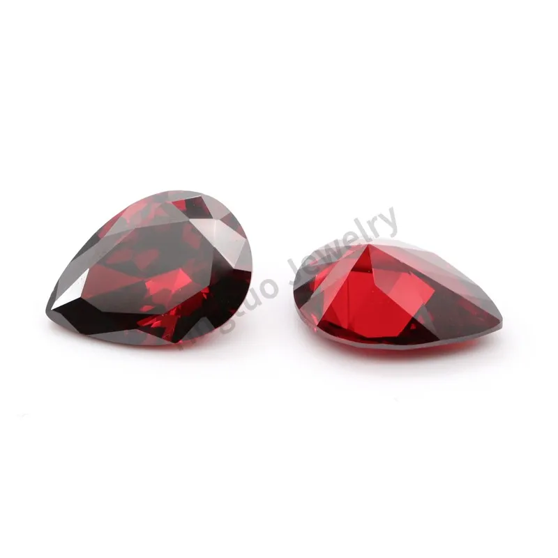 

AAA Pear Garnet Shape Cut Diamond Cubic Zirconia Jewelry Stones CZ